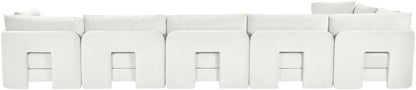 Hammond - Velvet Performance Fabric Upholstered 6 Piece L-Shaped Sectional