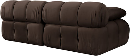 Orin - Velvet Performance Fabric Upholstered 2 Piece Modular Sofa