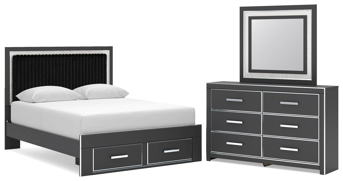 Zuraleus - Upholstered Panel Platform Storage Bedroom Set