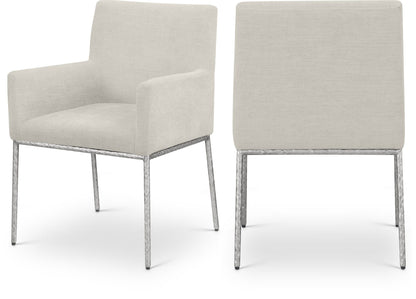 Reeves - Dining Chair With Silver Legs (Set of 2)