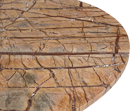 Baleen - Genuine Marble And Jute Dining Table