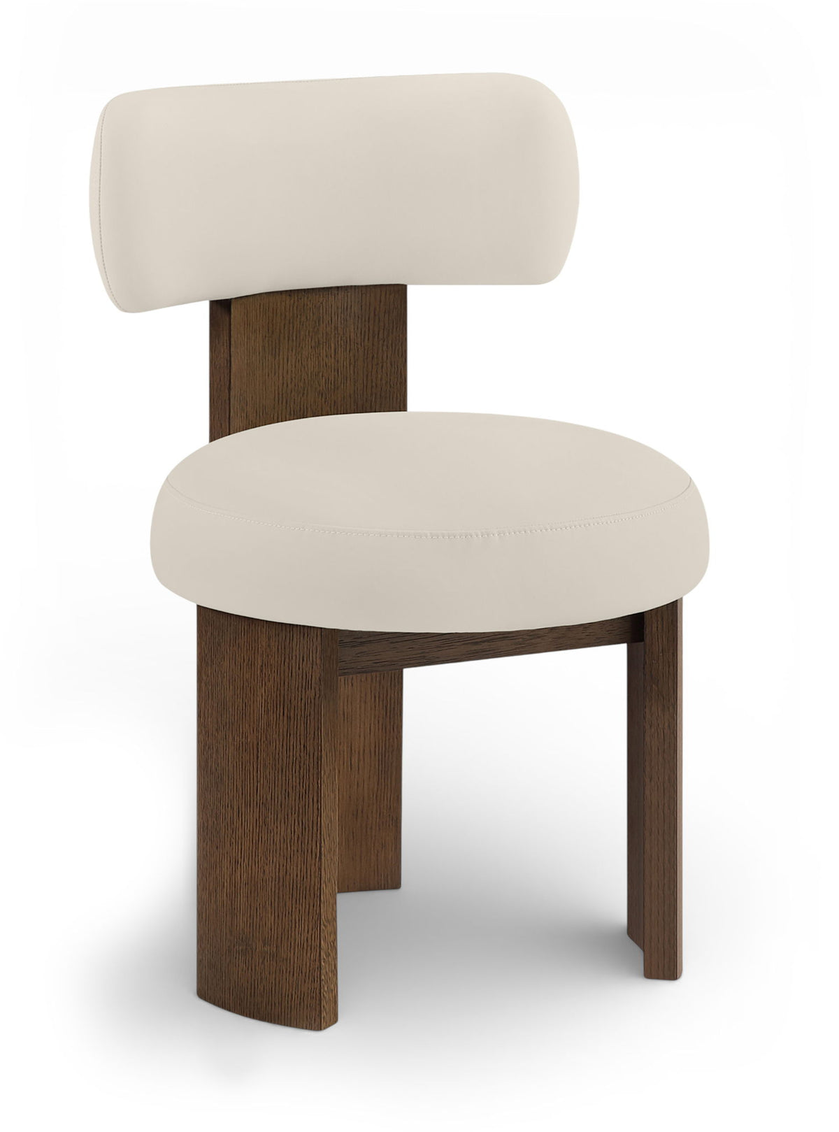Atelier - Vegan Leather Upholstered Dining Chair (Set of 2) - Painted Brown Frame