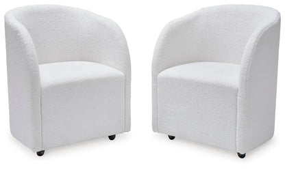 Rowanbeck - Dining Upholstered Arm Chair (Set of 2) - Ivory