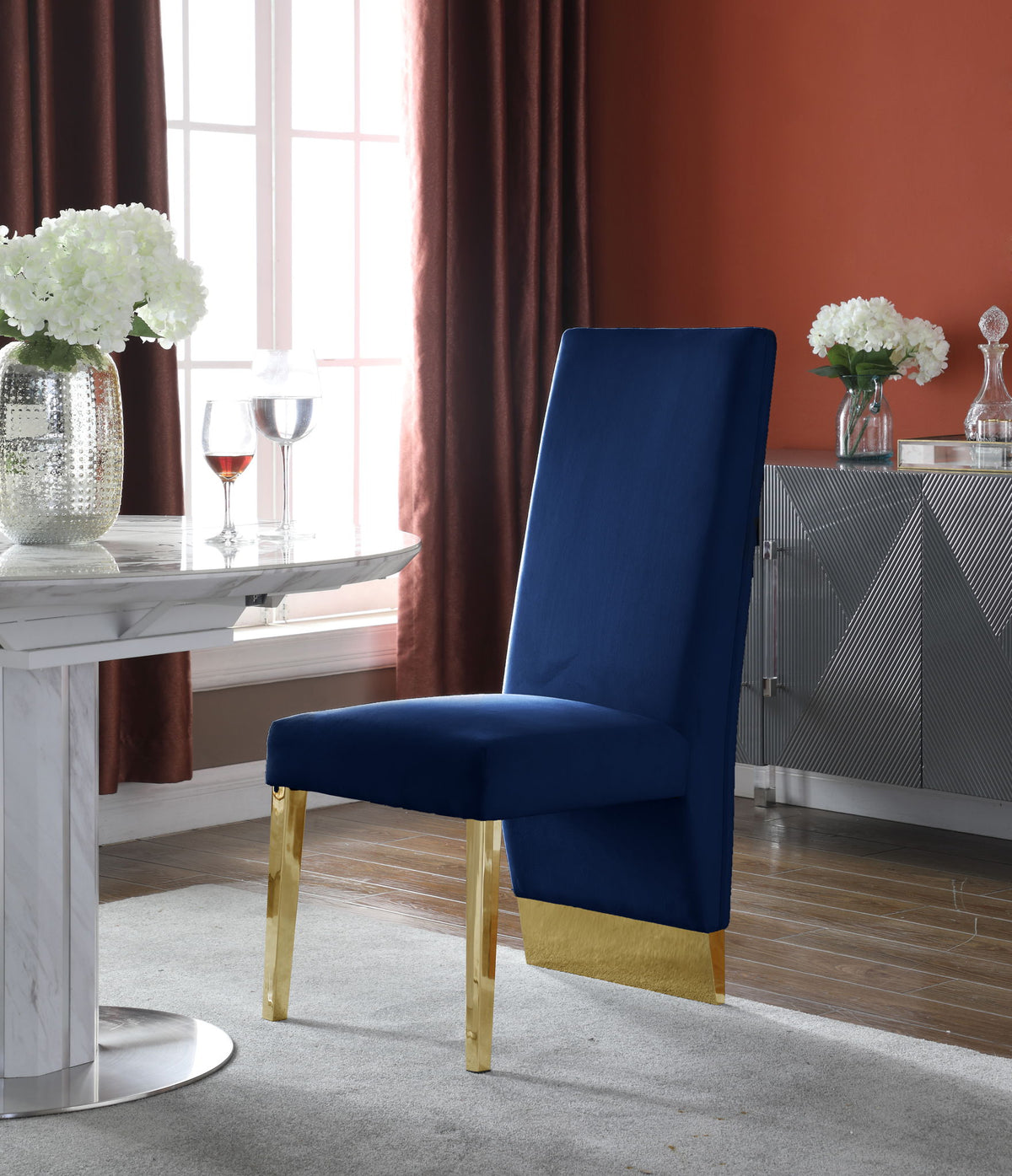 Porsha - Dining Chair with Gold Legs (Set of 2)