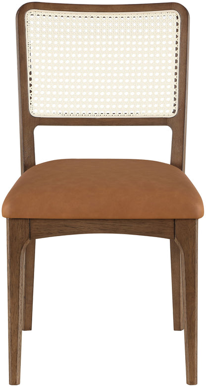 Atrium - Upholstered Seat Dining Chair With Brushed Brown Base (Set of 2)