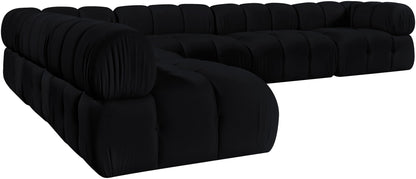 Orin - Velvet 6 Piece Modular L-Shaped Sectional