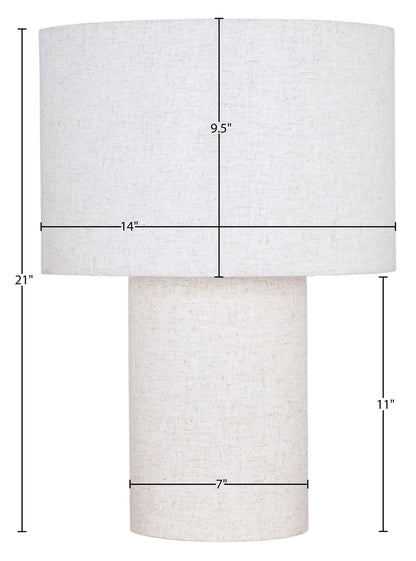 Monarca - Linen Textured Fabric Table Lamp