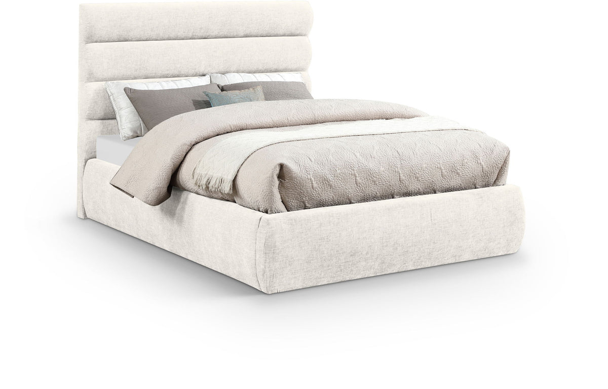 Adam - Chenille Fabric Bed With 52" Headboard