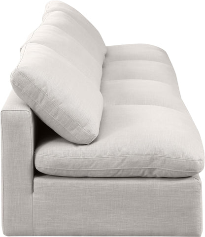 Indulge - Linen 4 Seat Modular Armless Sofa