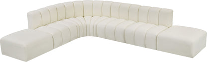 Arc - Faux Leather 7 Piece Corner Modular Sofa