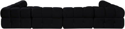 Orin - U-Shaped Velvet 6 Piece Modular Sectional