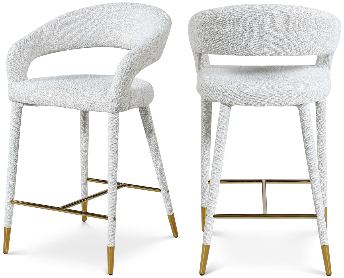 Destiny - Fabric Stool - Cream