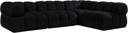 Orin - Fabric Velvet 4 Piece Modular Sectional
