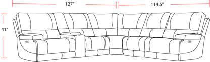 Whitman - Power Reclining Sectional