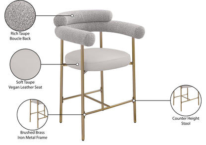 Blake - Counter Stool With Bronze Legs (Set of 2)