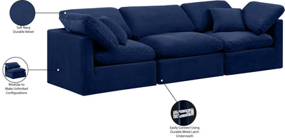 Indulge - Velvet 3 Seat Modular Sofa