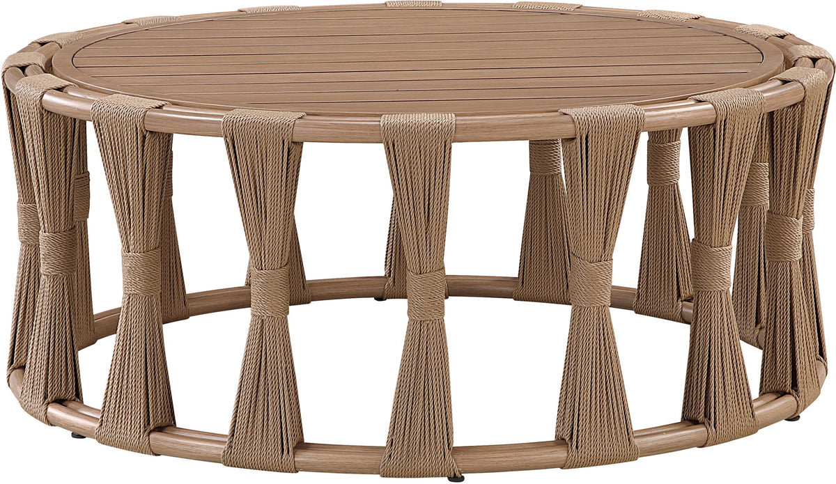 San Pietro - Aluminum Outdoor Patio Coffee Table - Natural