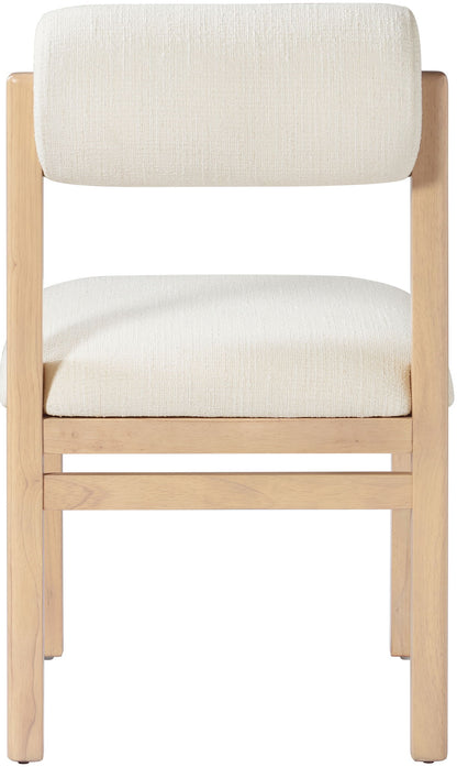 Roundhill - Fabric Dining Chair (Set of 2) - Natural Frame