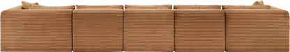 Shaggy - Fabric 6 Piece Modular Sectional With Chaise And Ottoman