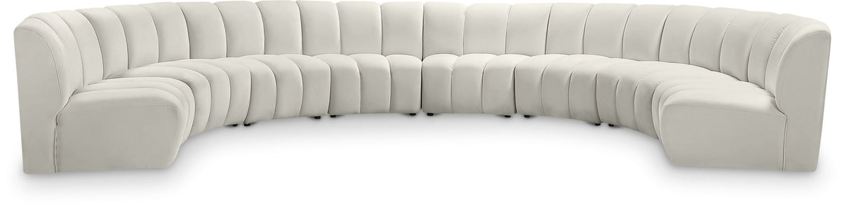 Infinity - 8 Piece Velvet Modular Sectional