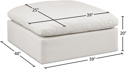 Comfy - Faux Leather Ottoman