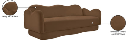 Bloom - Velvet Sofa - Saddle