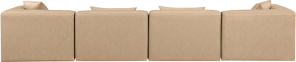 Cube - Modular 4 Piece Sofa - Tan