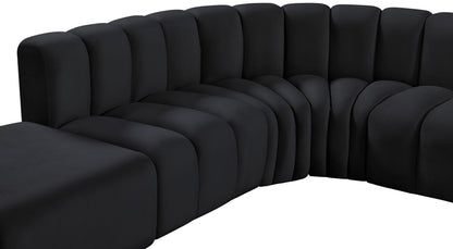 Arc - Velvet 7 Piece Corner Modular Sofa