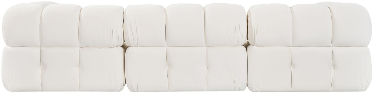 Orin - Velvet 4 Piece Modular Sectional With Chaise