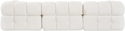 Orin - Velvet 4 Piece Modular Sectional With Chaise
