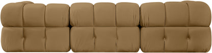 Orin - Velvet Performance Fabric Upholstered 3 Piece Modular Sofa
