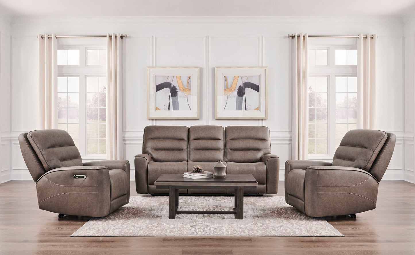 Lawson - Zero Gravity Power Recliner (Set of 2) - Sydney Brunette