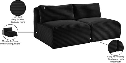 Shaggy - 2 Seat Modular Armless Sofa