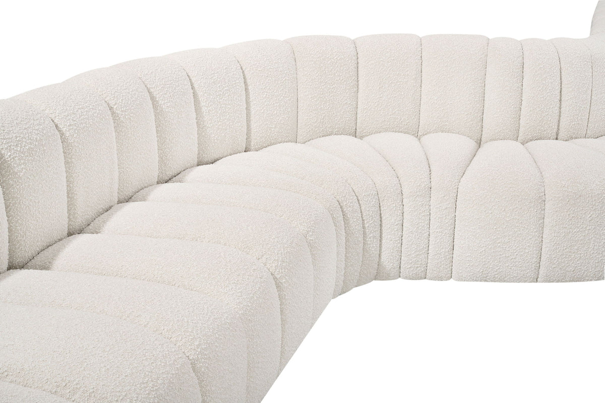 Arc - Boucle Fabric 7 Piece Modular Sofa