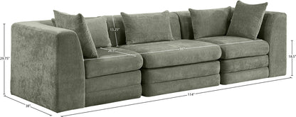 Stellar - 3 Piece 114" Upholstered Modular Sofa