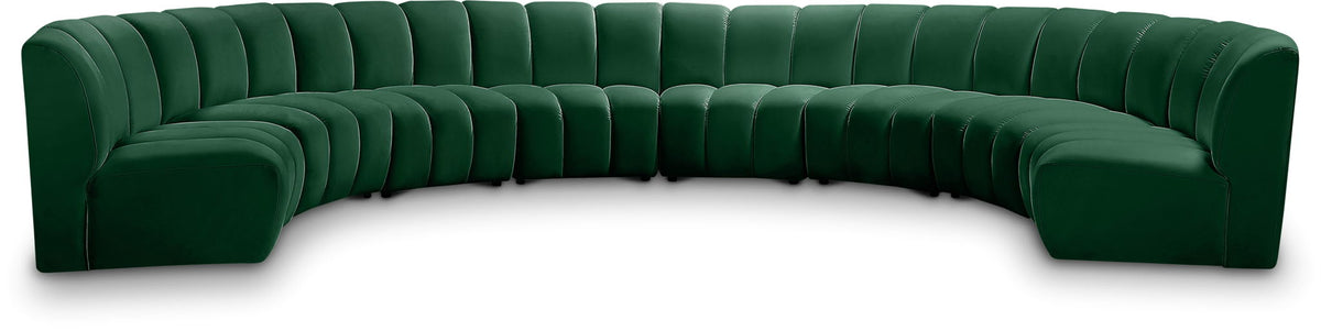Infinity - 8 Piece Velvet Modular Sectional