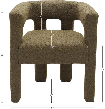 Athena - Boucle Fabric Dining Chair