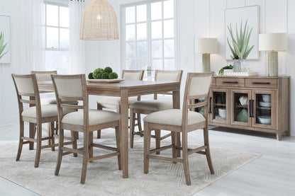 Breckenridge - Dining Upholstered Counter Chair (Set of 2) - Brown