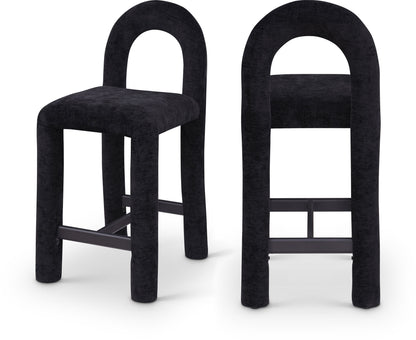 Amari - Chenille Fabric Stool