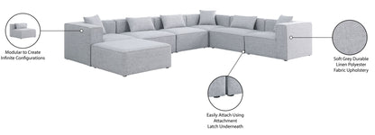Cube - Linen 7 Piece Modular Sectional