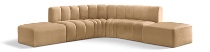 Arc - Velvet 6 Piece Corner Modular Sofa