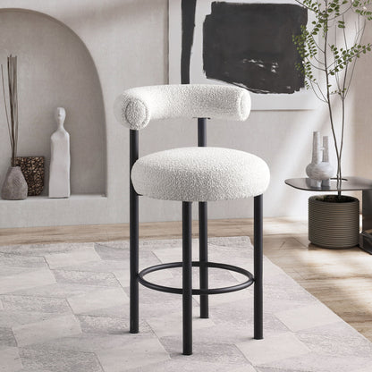 Bordeaux - Stool With Black Legs (Set of 2)