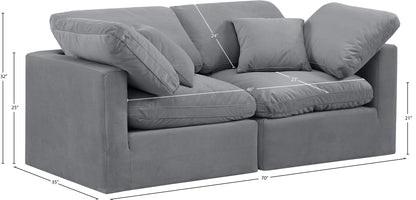 Indulge - Velvet 2 Seat Modular Sofa