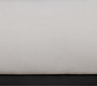 Vaughn - Linen Bed With Black Base