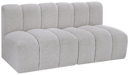 Arc - Boucle Fabric 2 Seats Modular Sofa
