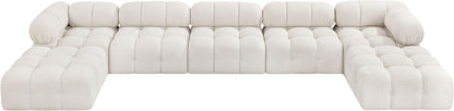 Ames - 7 Piece Fabric Modular U-Shaped Sectional