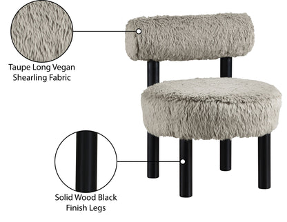 Ambre - Vegan Shearling Fabric Upholstered Accent Chair