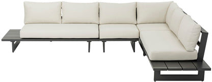 Maldives - 4 Piece Water Resistant Outdoor Patio Modular Sectional With Gray Base