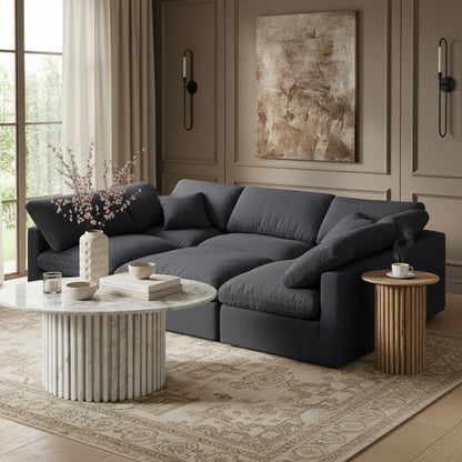 Indulge - Linen 6 Piece Modular Sectional