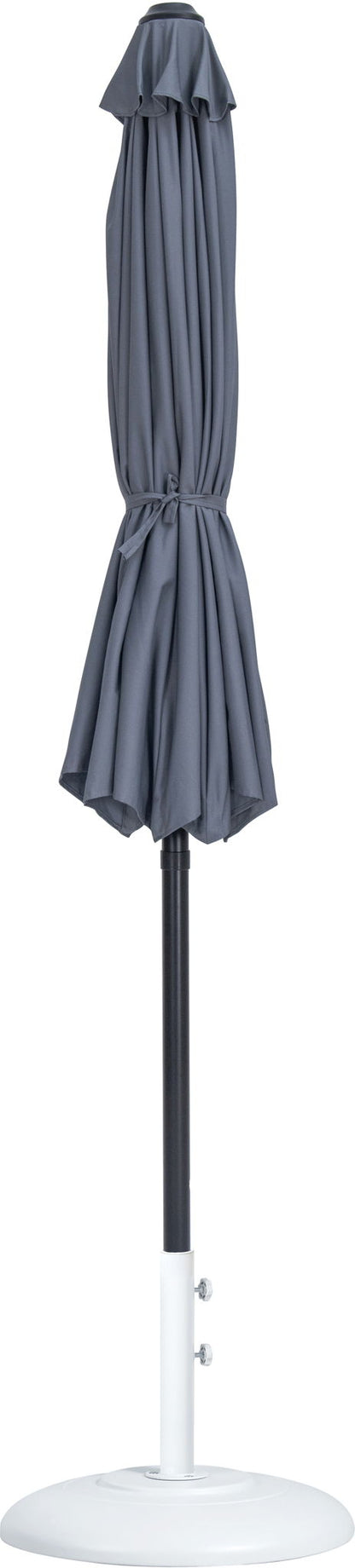 Fiji - Aluminum Patio Umbrella With Round White And Black Base